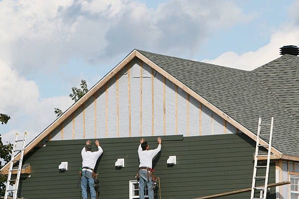 Professional Emergency Siding Repair technician working in Millington, NJ